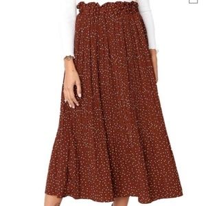 Polka Dot Midi-Skirt